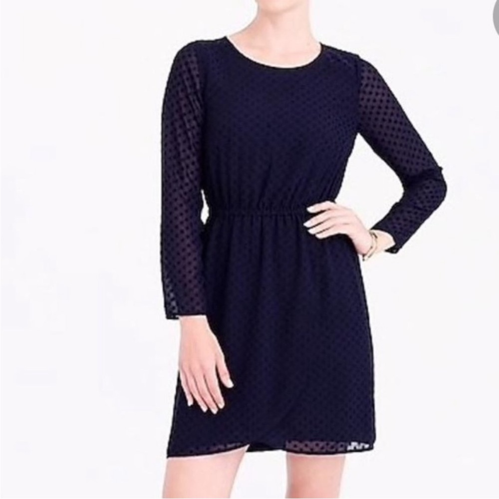 Jcrew factory Clip-dot tulip-hem dress